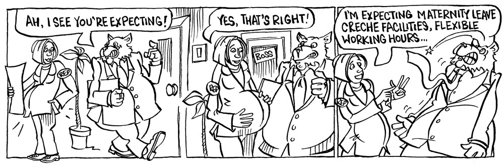Fat Cat cartoon -- 128 -- I see you’re expecting