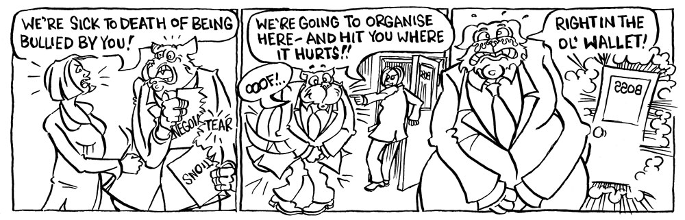Fat Cat cartoon -- 133 -- right in the old wallet