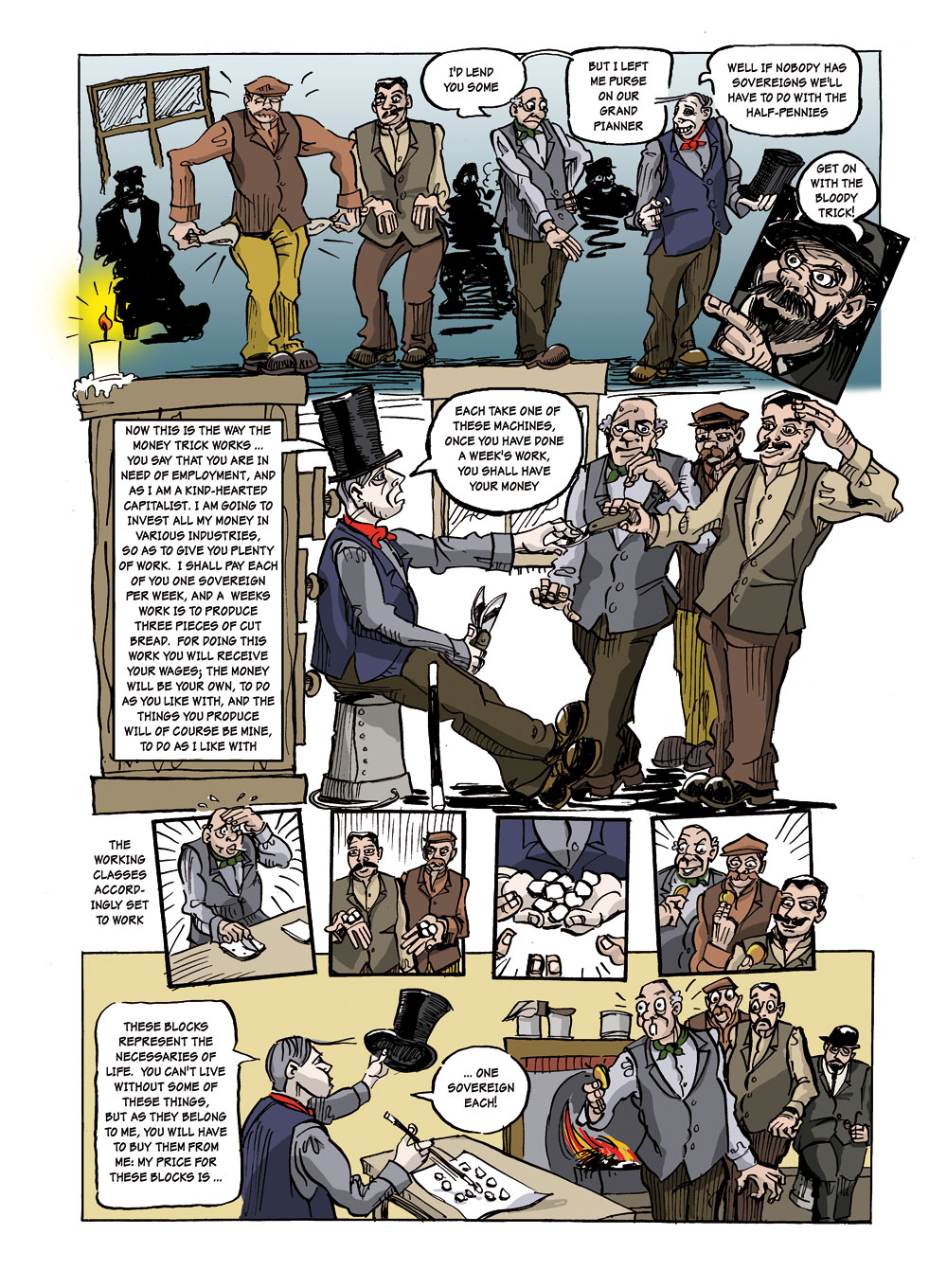 Page 14, The Great Money Trick - the comic.