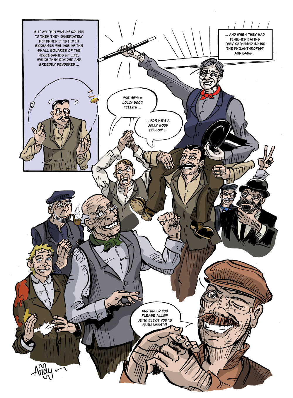 Page 19, The Great Money Trick - the comic.