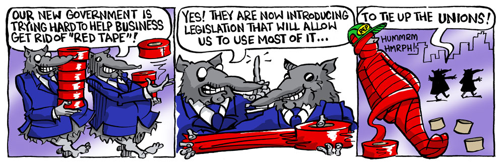 RMT cartoon -- 2015 06 -- red tape